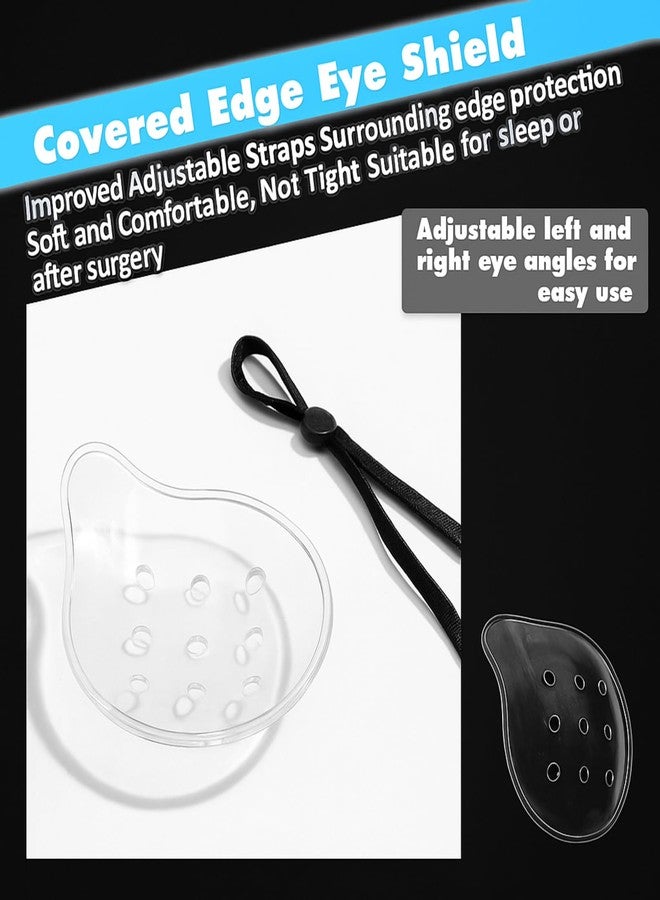 Geiserailie 2 Pack Eye Shield 9-Hole Eye Shield with Adjustable Strap Eye Shield After Cataract Surgery Transparent Ventilated Eye Protections for Eye Surgery Covering Eye Protection - Image 3